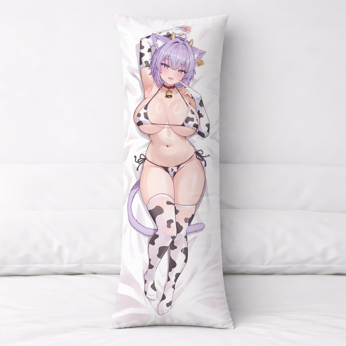 Nekomata Okayu (Cow Cos Ver.) - Anime Pillowcase Fan-Art Edition