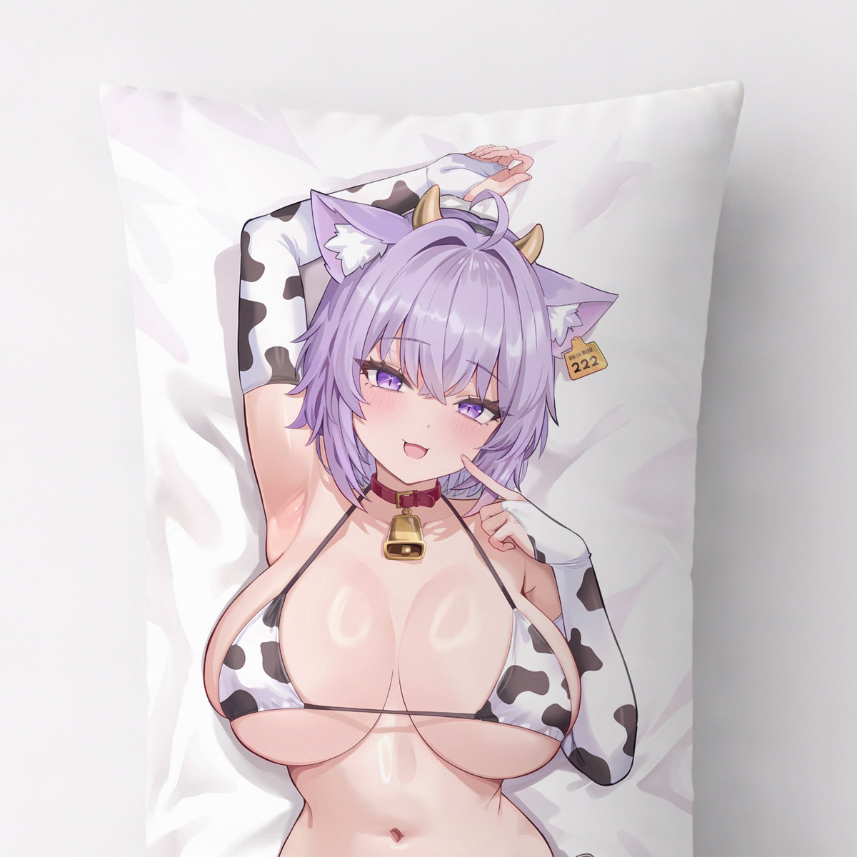Nekomata Okayu (Cow Cos Ver.) - Anime Pillowcase Fan-Art Edition