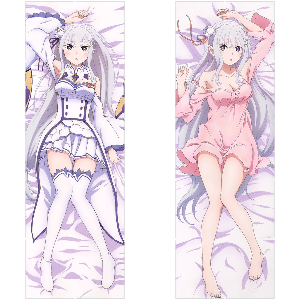 Emilia (Dailywear & Pajama Ver.) -  Anime Inflatable Cylinder Pillow Fan-Art Edition