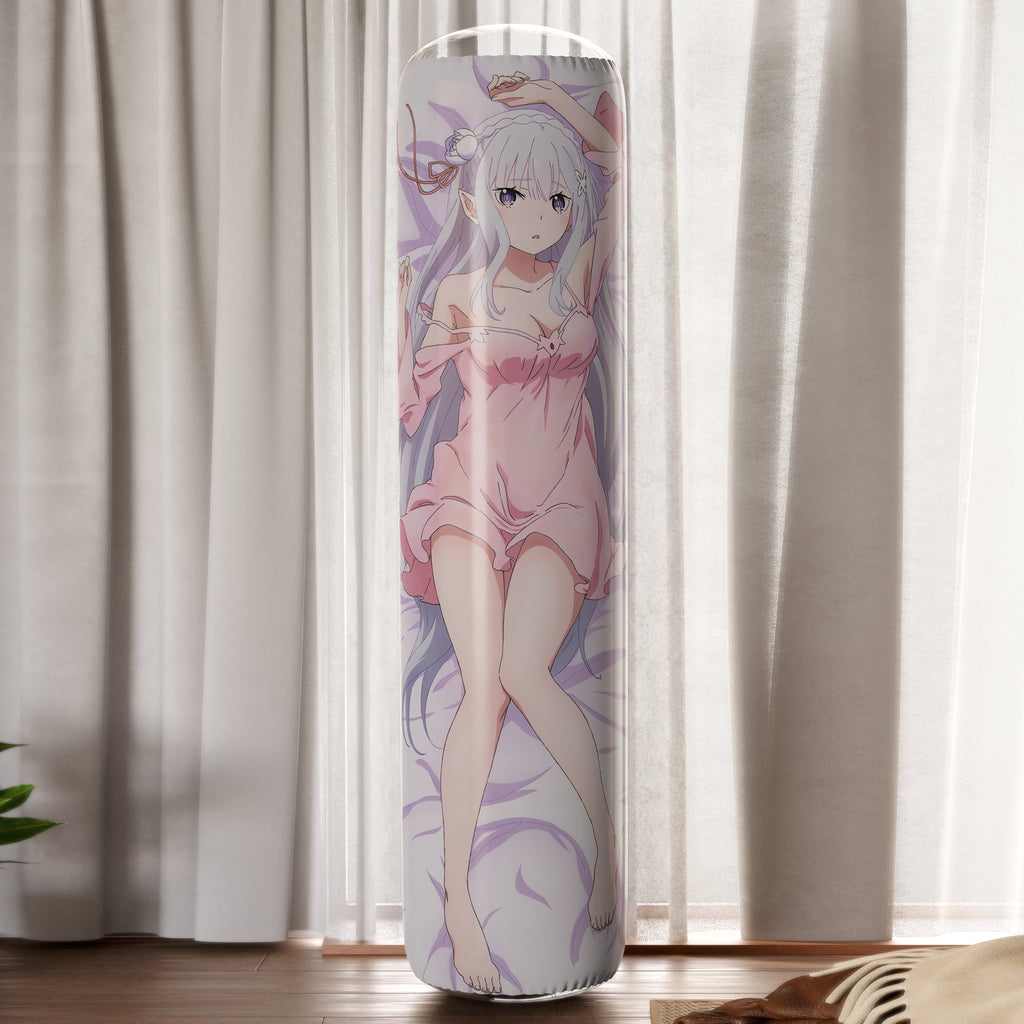 Emilia (Dailywear & Pajama Ver.) -  Anime Inflatable Cylinder Pillow Fan-Art Edition