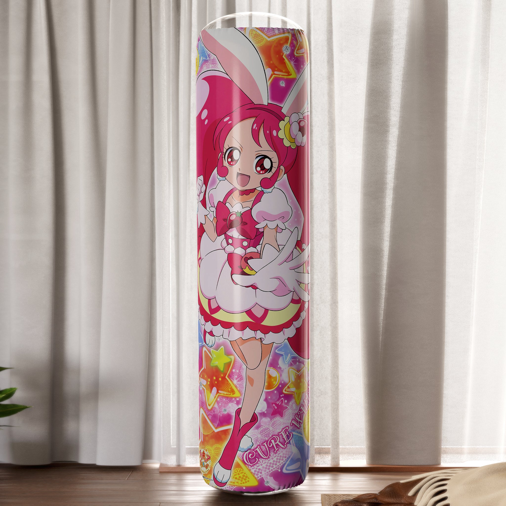 Cure Whip & Cure Custard - Anime Inflatable Cylinder Pillow Fan-Art Edition