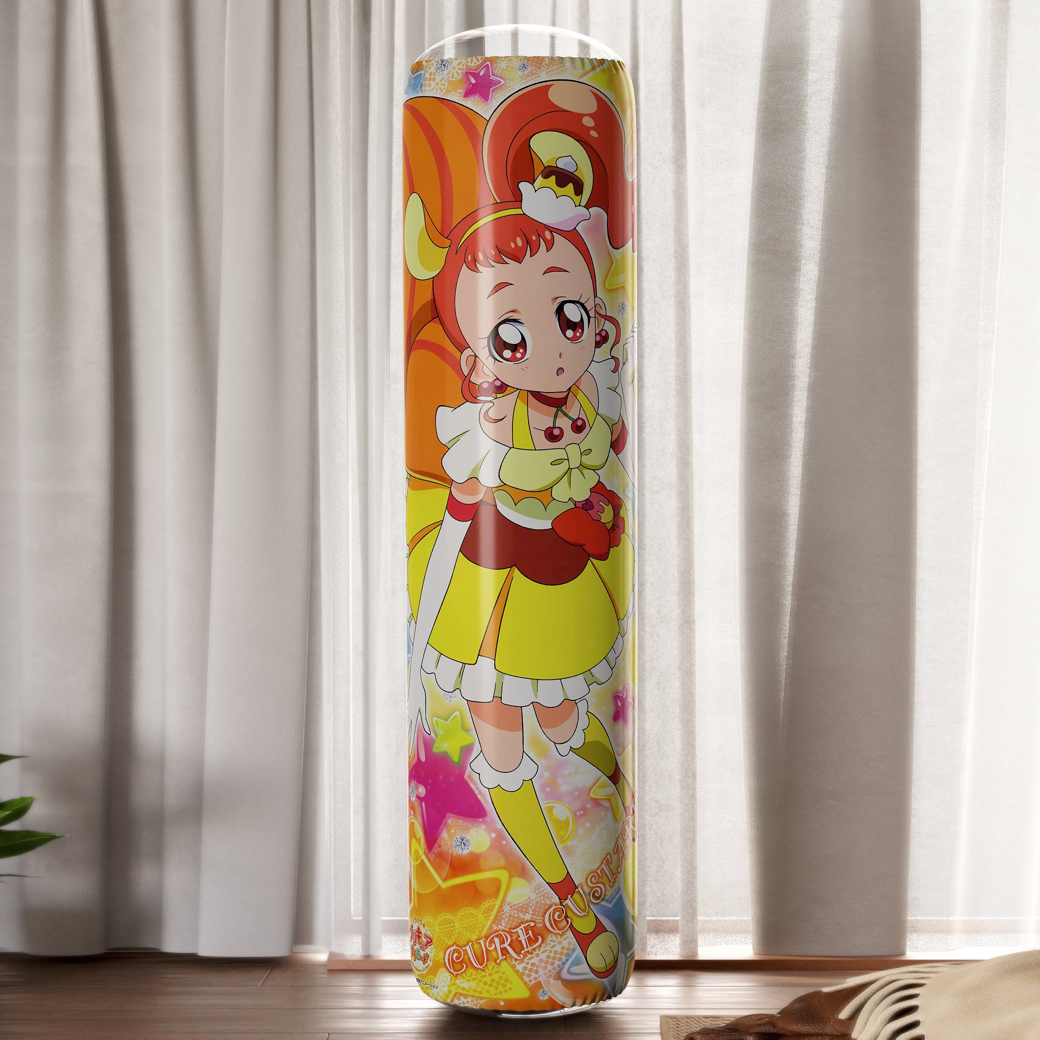 Cure Whip & Cure Custard - Anime Inflatable Cylinder Pillow Fan-Art Edition