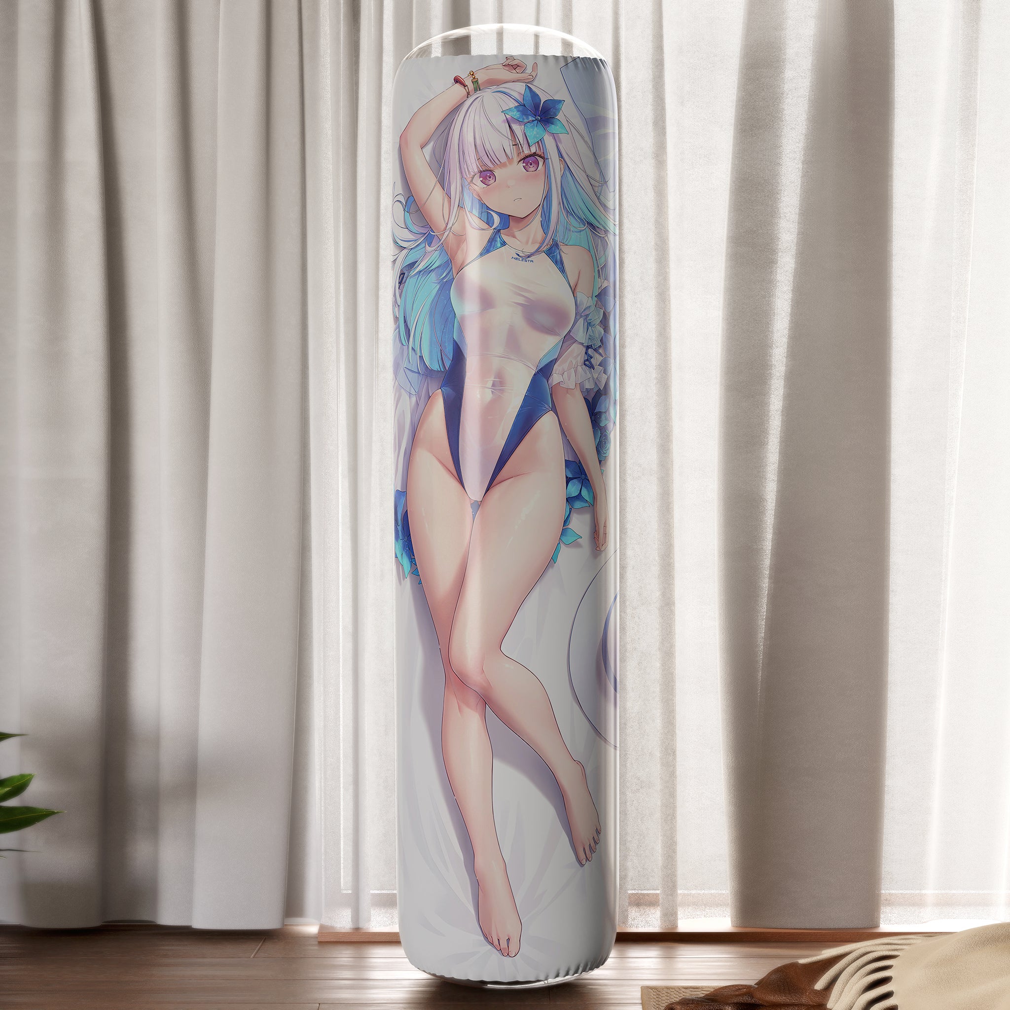 Rize Helmesta (Swimsuit Ver.) - Anime Inflatable Cylinder Pillow Fan-Art Edition
