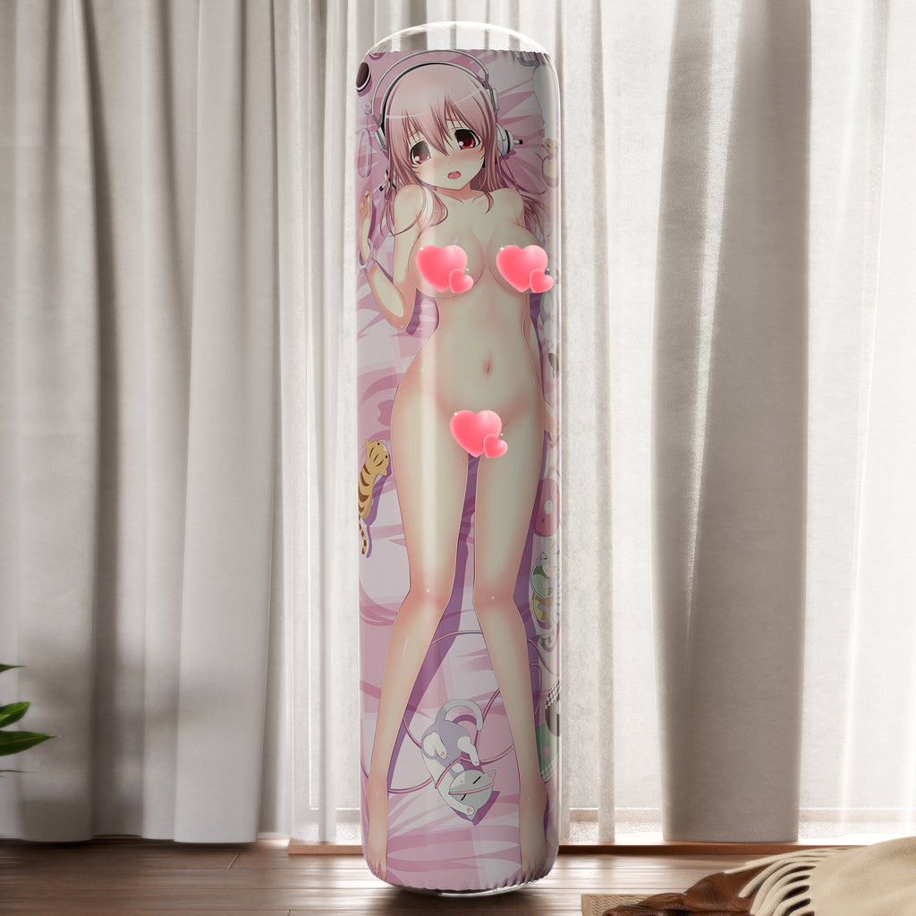 Super Sonico (Shy Ver.) - Anime Inflatable Cylinder Pillow Fan-Art Edition