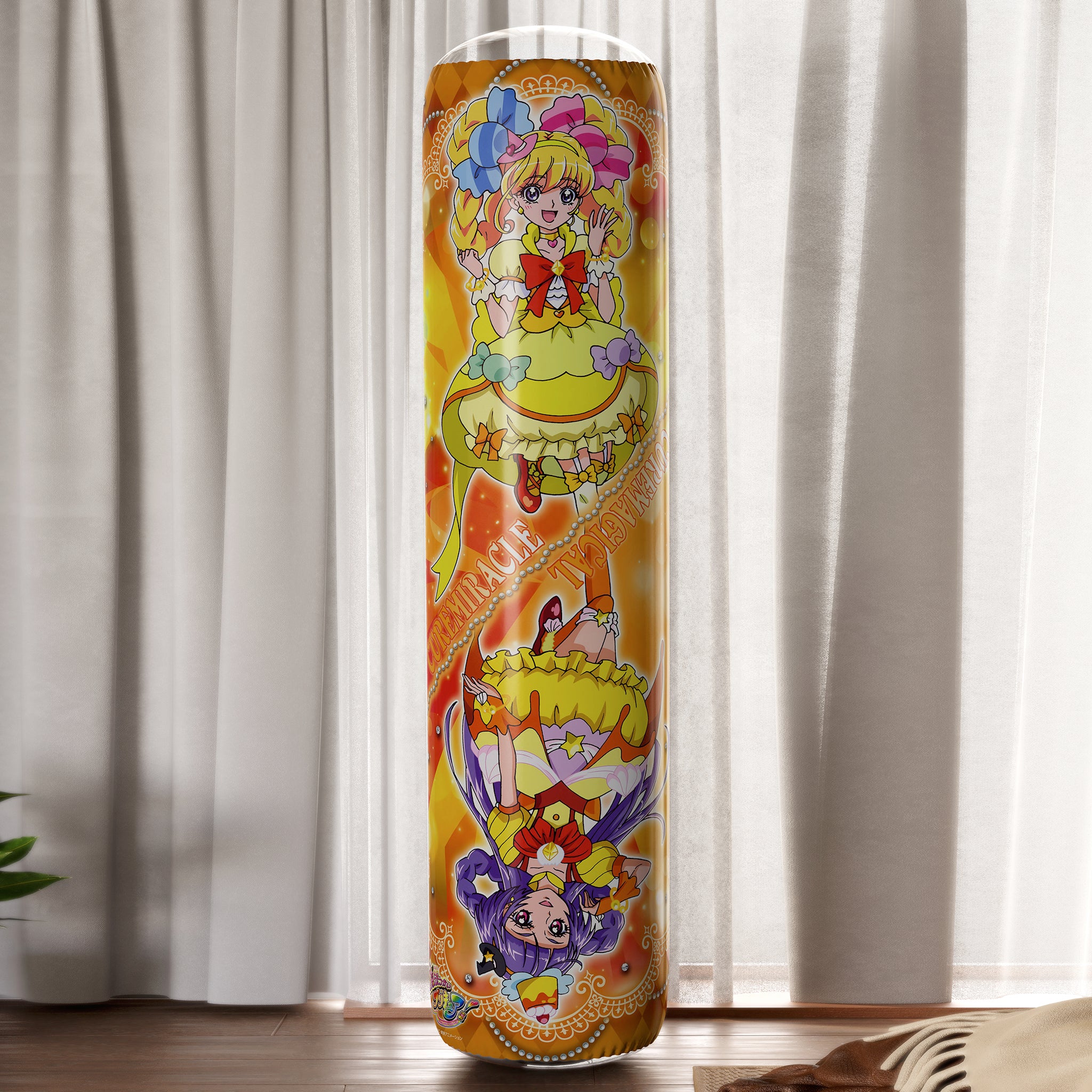 Cure Miracle & Cure Magical & Cure Chocolat - Anime Inflatable Cylinder Pillow Fan-Art Edition