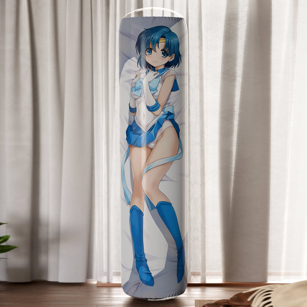 Mizuno Ami (Sailor Mercury) - Anime Inflatable Cylinder Pillow Fan-Art Edition