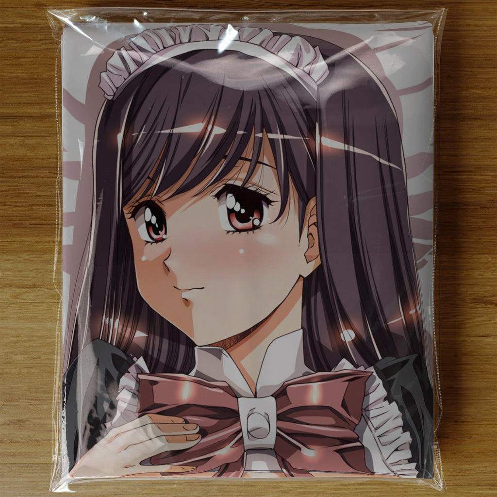 Twin Black-stockings Maids - Anime Inflatable Cylinder Pillow Fan-Art Edition