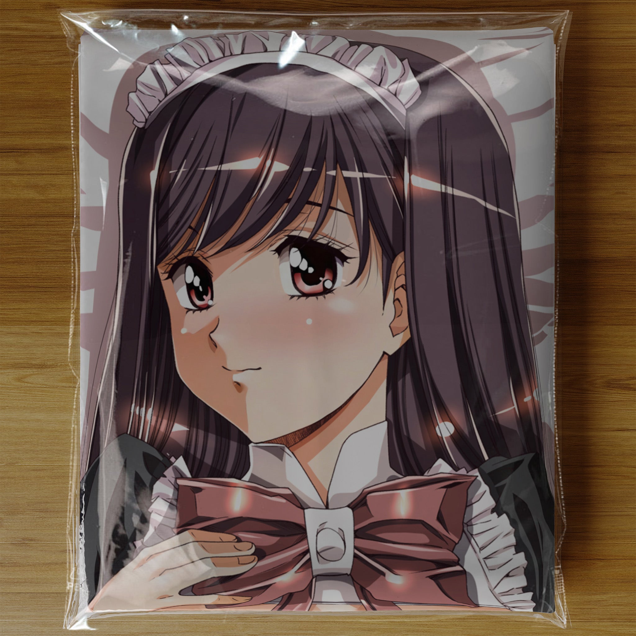 Twin Black-stockings Maids - Anime Inflatable Cylinder Pillow Fan-Art Edition