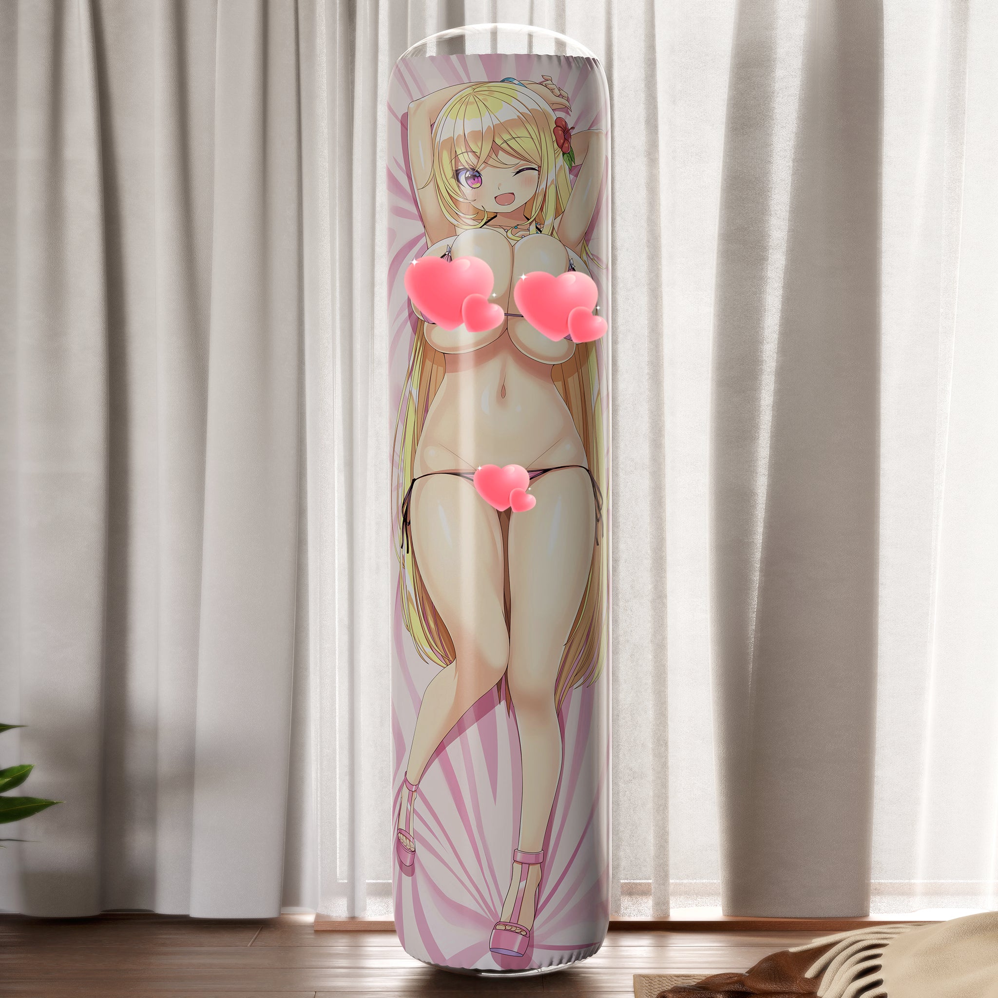 Saeko Sasaki - Anime Inflatable Cylinder Pillow Fan-Art Edition