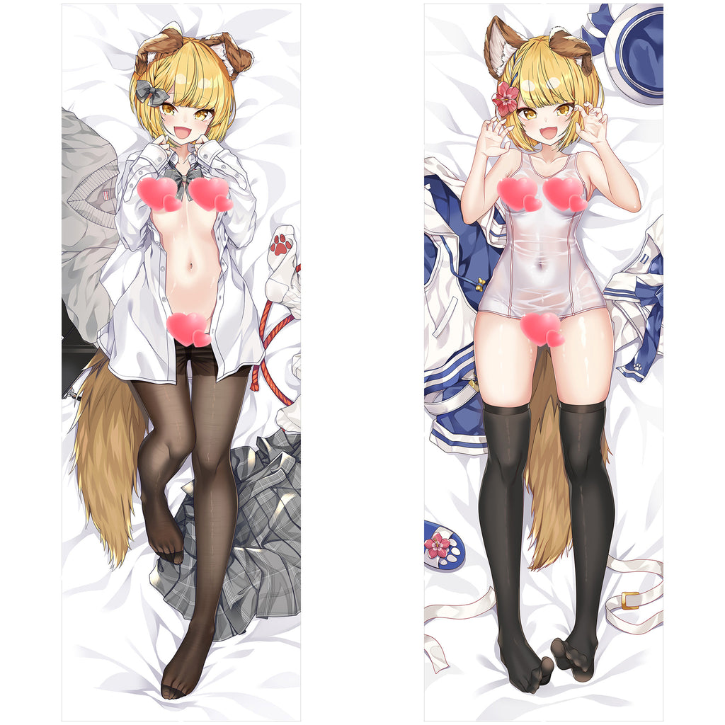 Vajra (School Uniform & Swimsuit Ver.) - Anime Inflatable Cylinder Pillow Fan-Art Edition