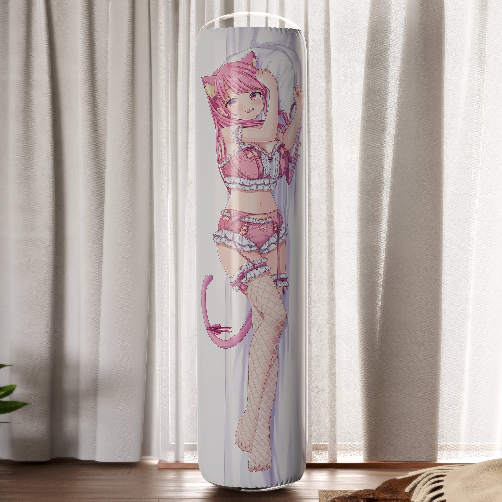 Momonya Miyui - Anime Inflatable Cylinder Pillow Fan-Art Edition