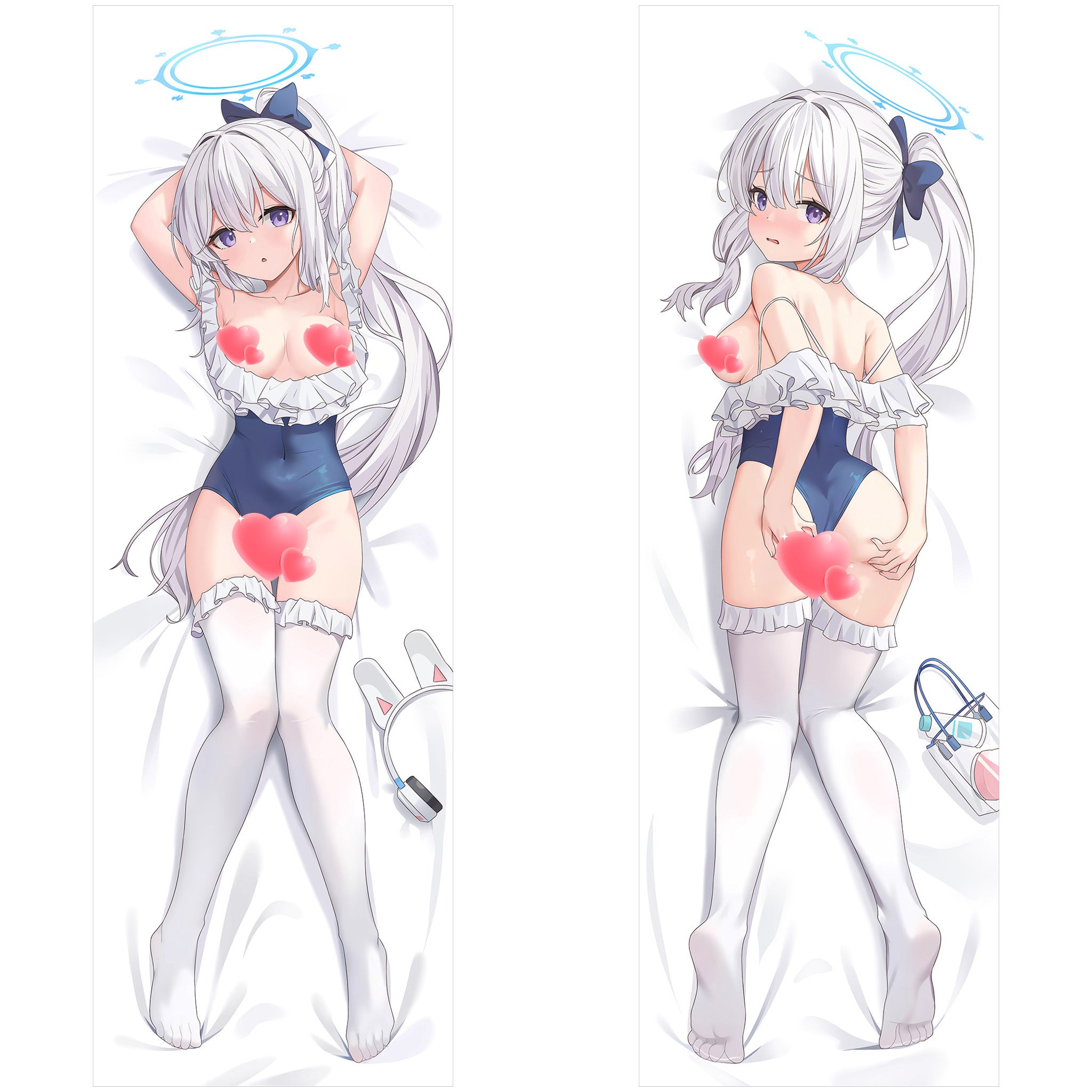 Tsukiyuki Miyako (Swimsuit Ver.) - Anime Inflatable Cylinder Pillow Fan-Art Edition