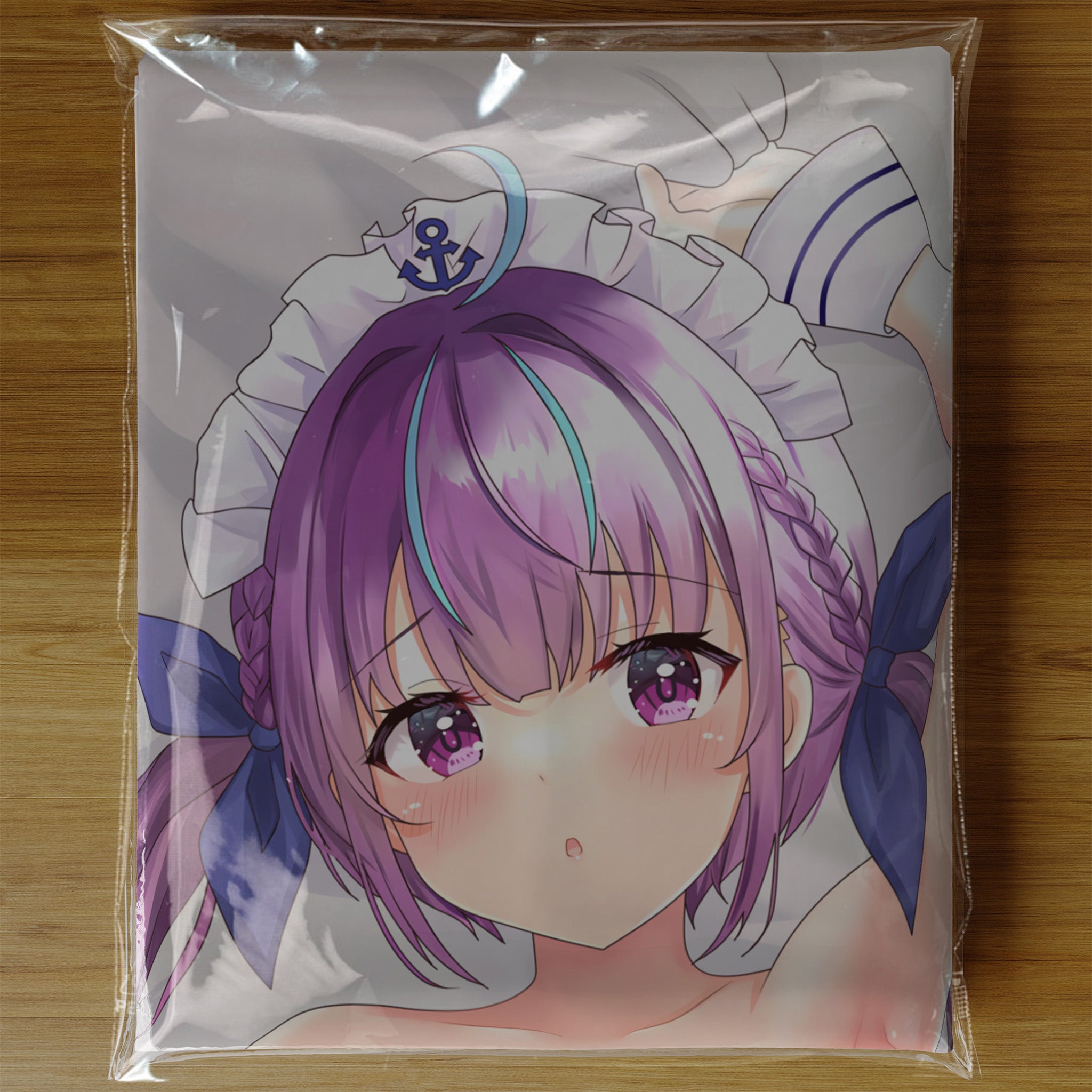 Minato Aqua - Anime Inflatable Cylinder Pillow Fan-Art Edition