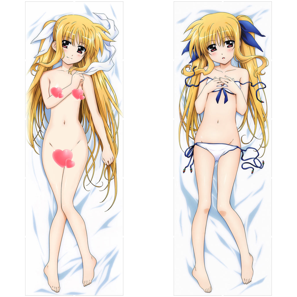 Fate Testarossa (White Bikini Ver.) - Anime Inflatable Cylinder Pillow Fan-Art Edition