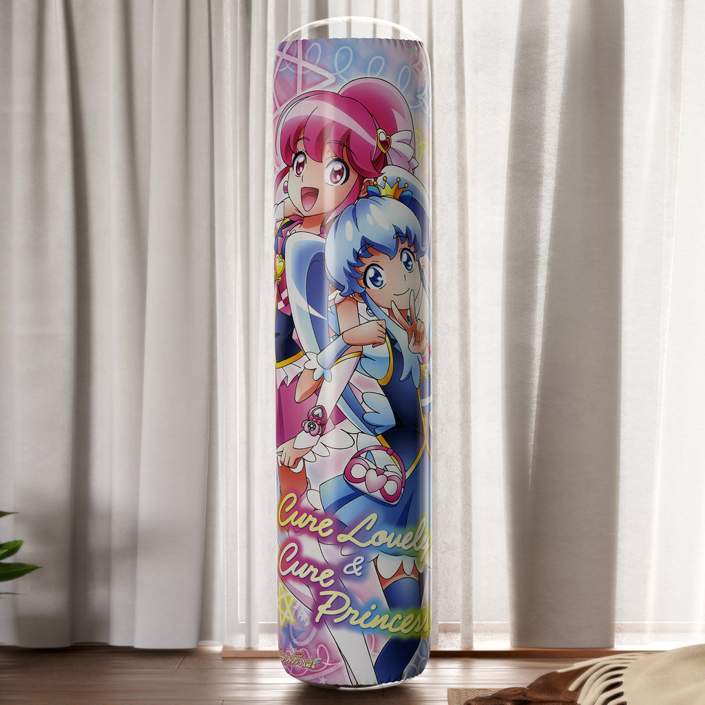 Cure Lovely & Cure Princess & Cure Honey - Anime Inflatable Cylinder Pillow Fan-Art Edition