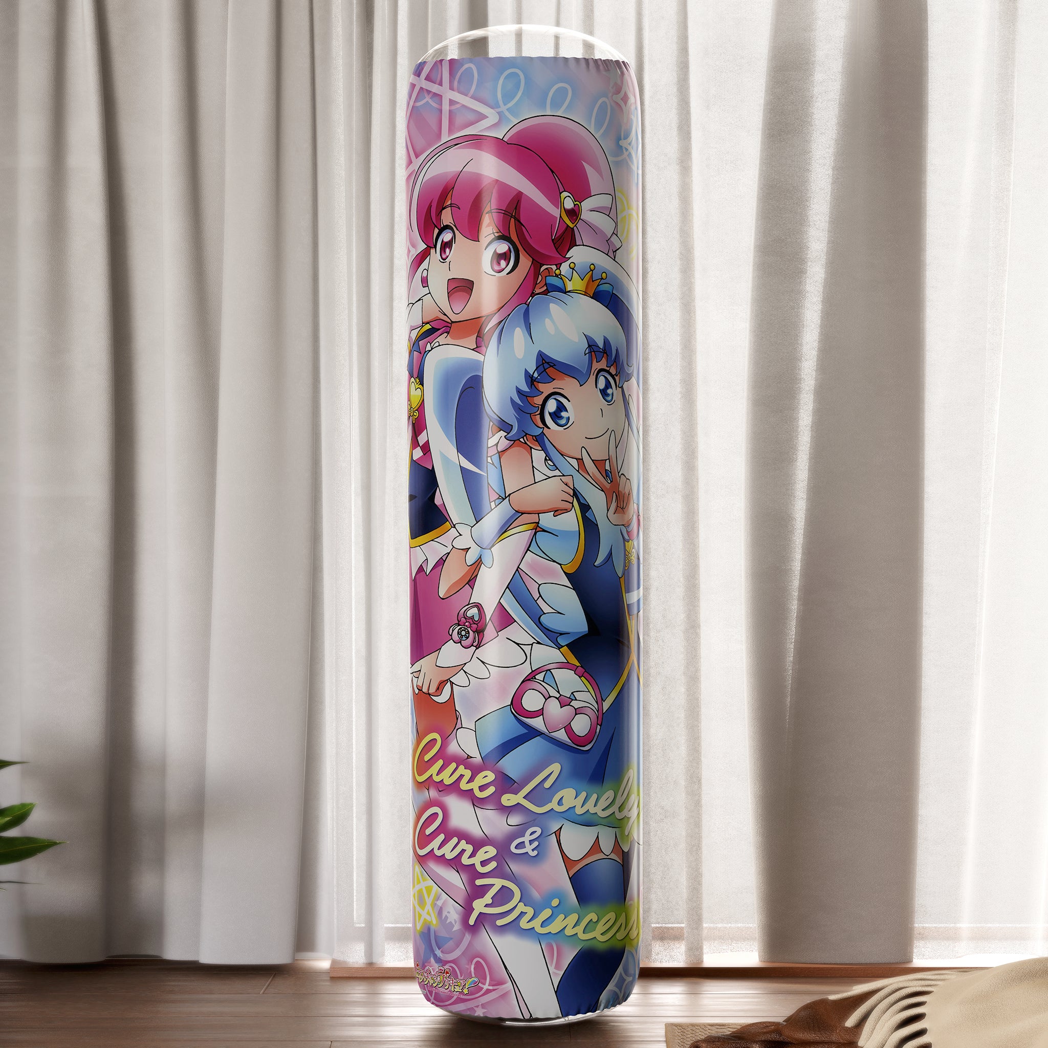 Cure Lovely & Cure Princess & Cure Honey - Anime Inflatable Cylinder Pillow Fan-Art Edition
