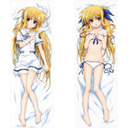 Fate Testarossa (White Sailor & White Bikini Ver.) - Anime Inflatable Cylinder Pillow Fan-Art Edition