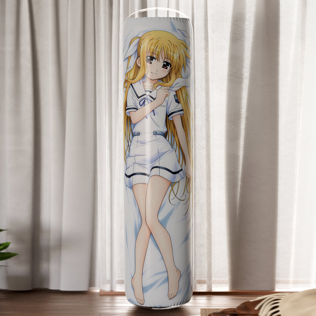 Fate Testarossa (White Sailor & White Bikini Ver.) - Anime Inflatable Cylinder Pillow Fan-Art Edition
