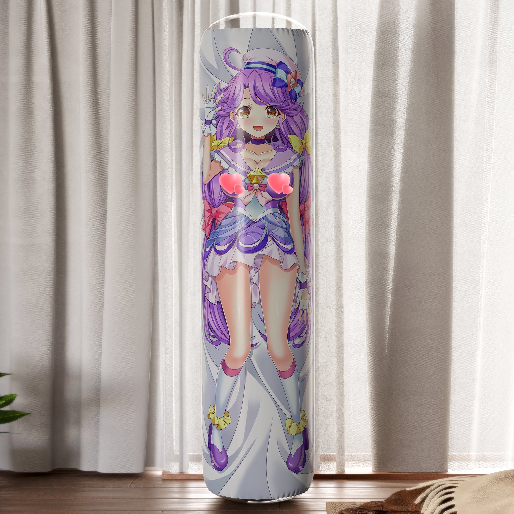 Cure Coral - Anime Inflatable Cylinder Pillow Fan-Art Edition