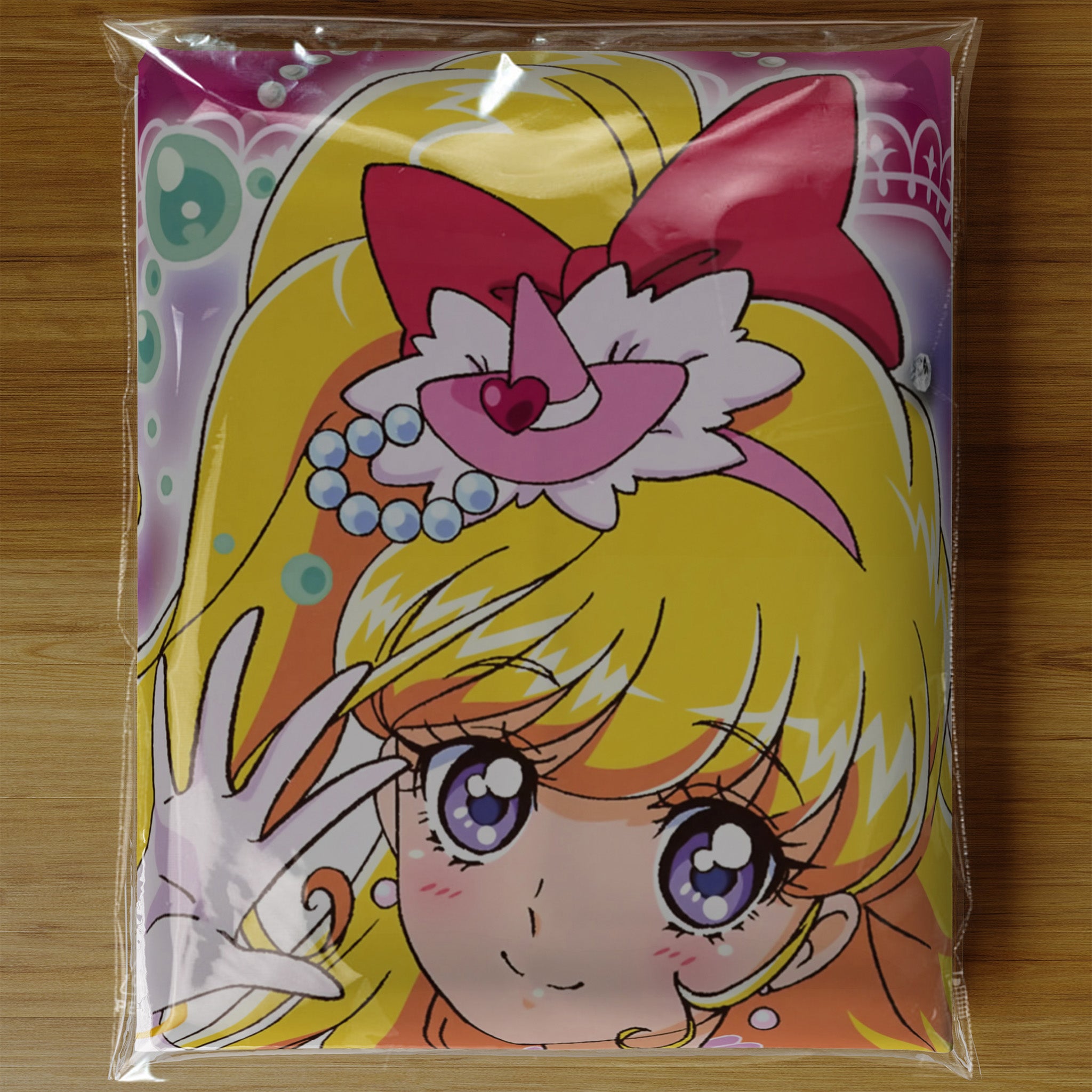 Cure Miracle & Cure Magical C - Anime Inflatable Cylinder Pillow Fan-Art Edition