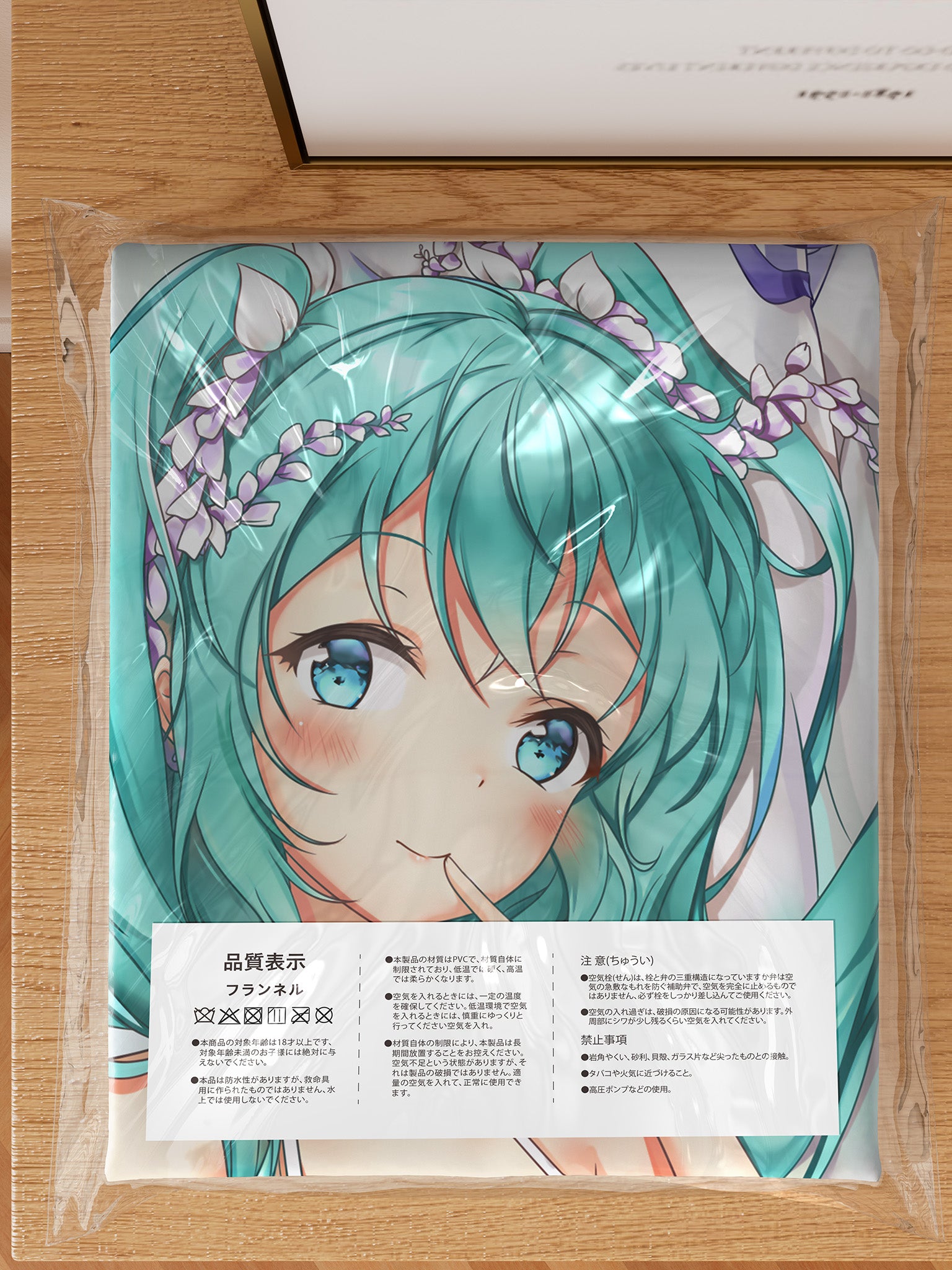 Hatsune Miku (White Dress with Wisteria Ver.) - Anime Inflatable Body Pillow Fan-Art Edition