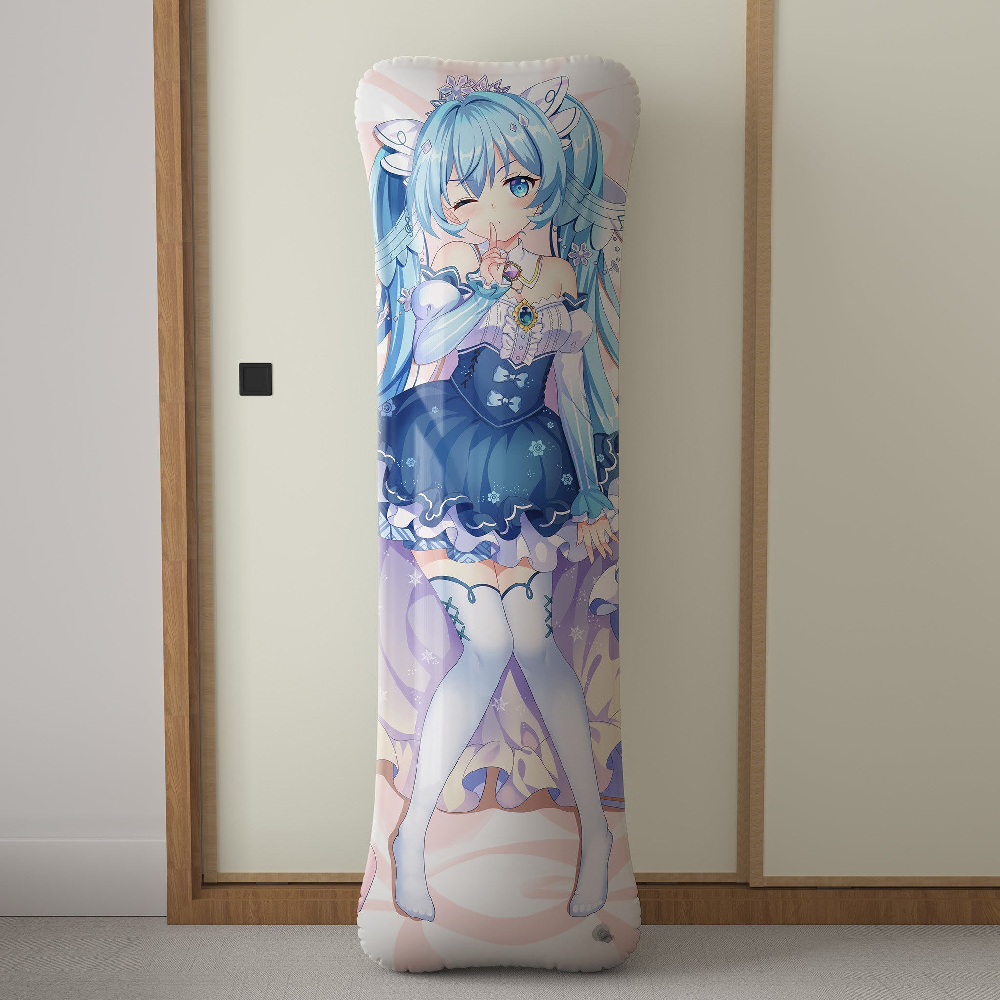 Hatsune Miku (Snow Princess Ver.) - Anime Inflatable Body Pillow Fan-Art Edition