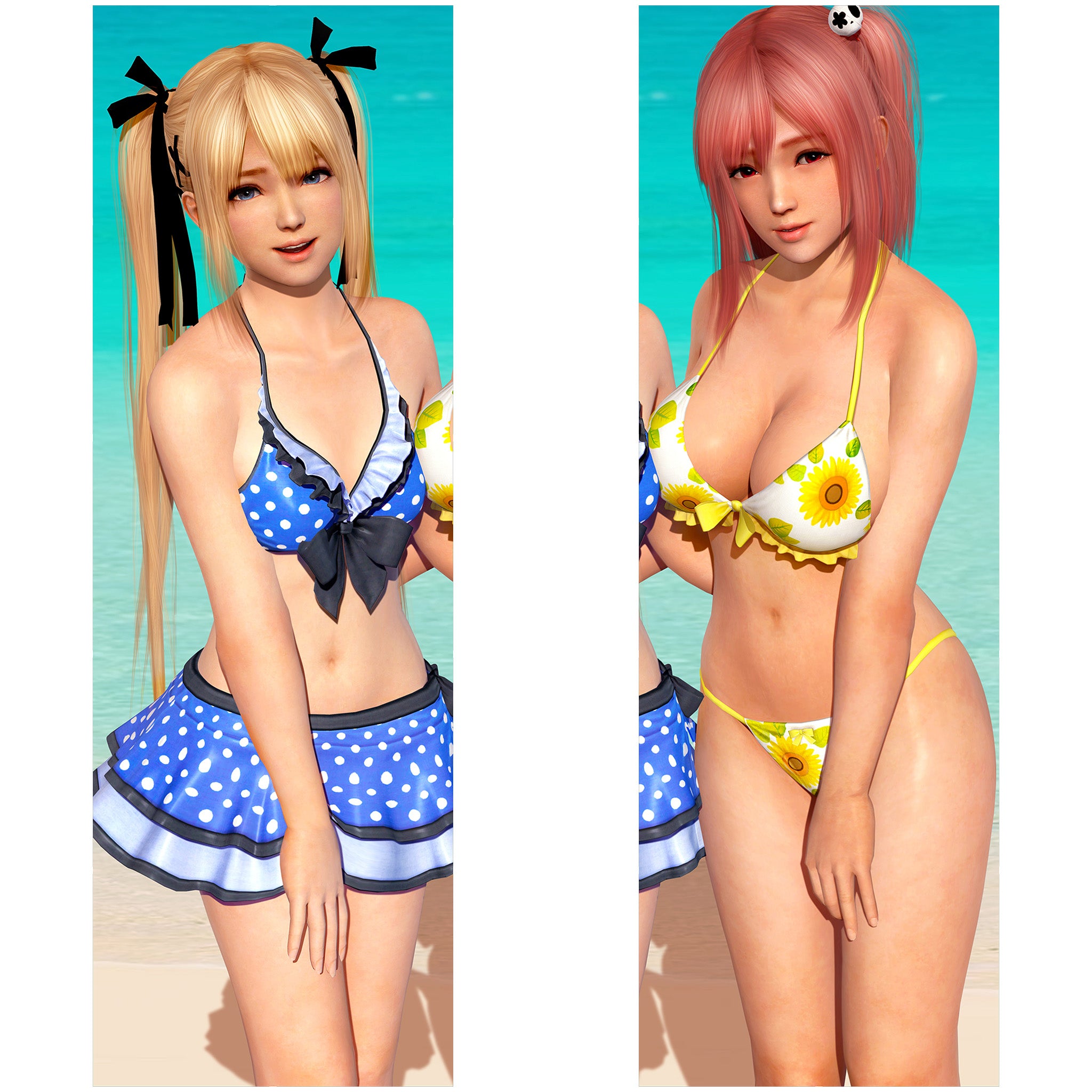 Marie Rose & Honoka (Swimsuit Ver.) - Anime Inflatable Body Pillow Fan-Art Edition
