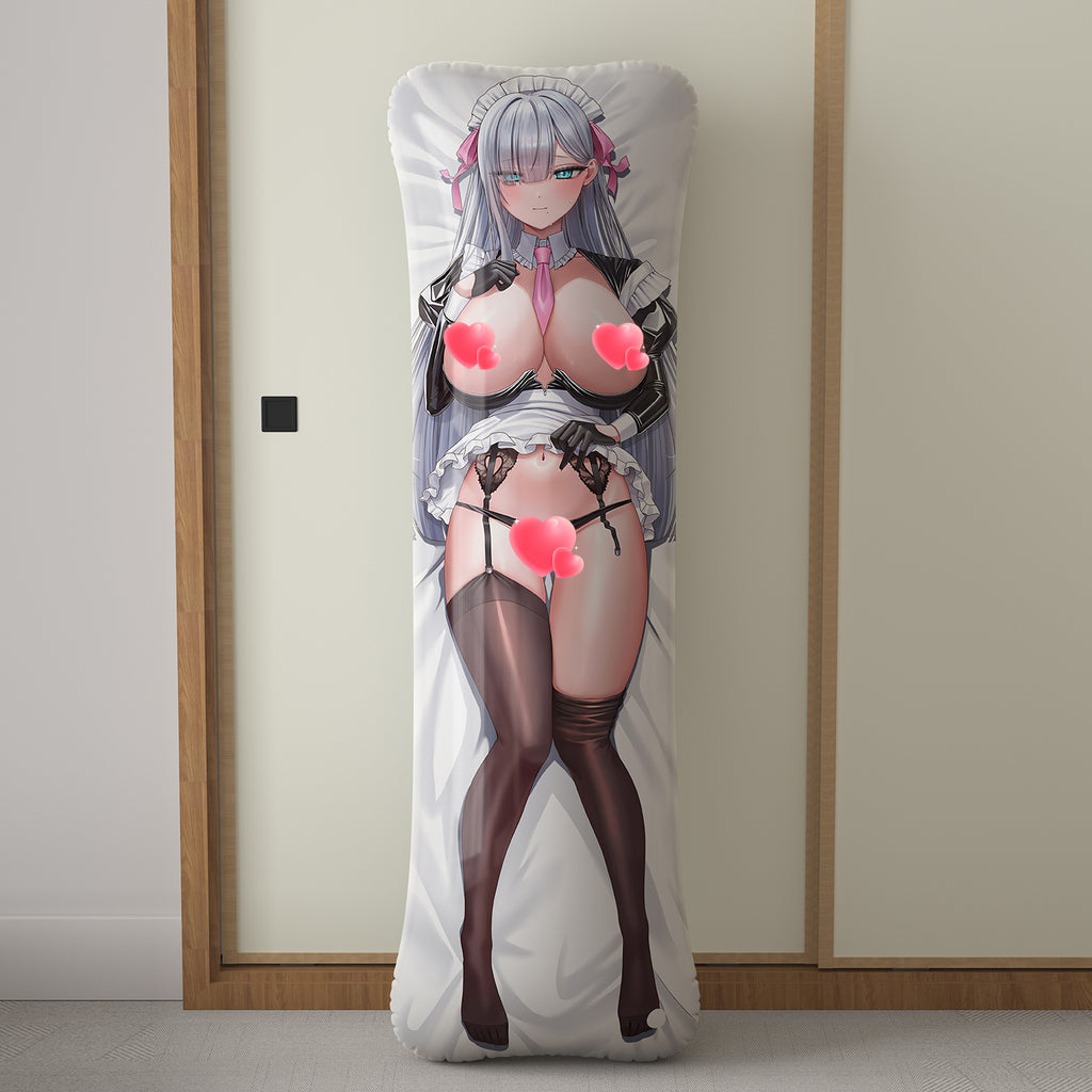 Noa (Silver Hair Maid) - Anime Inflatable Body Pillow Fan-Art Edition